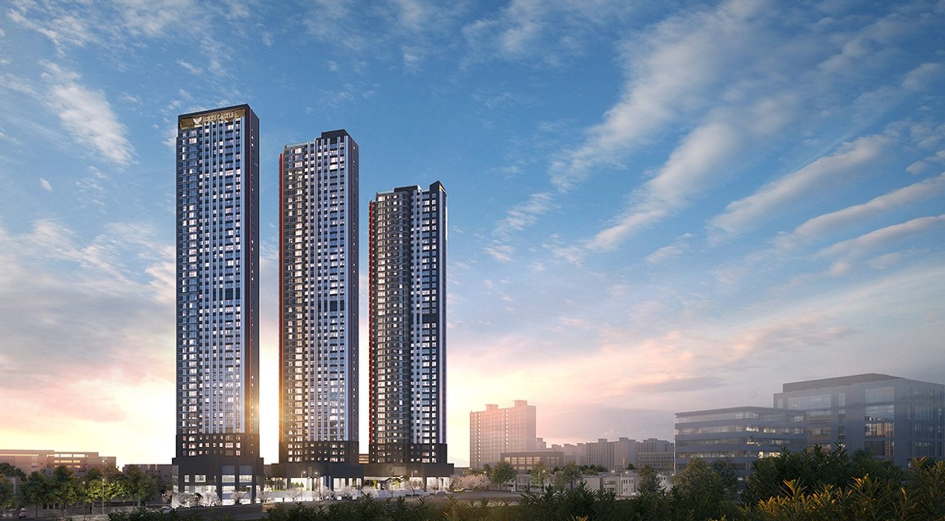 대구 달서구 본동에 롯데캐슬 센트럴스카이 481세대 분양 중, 구마로 초품입지 주목