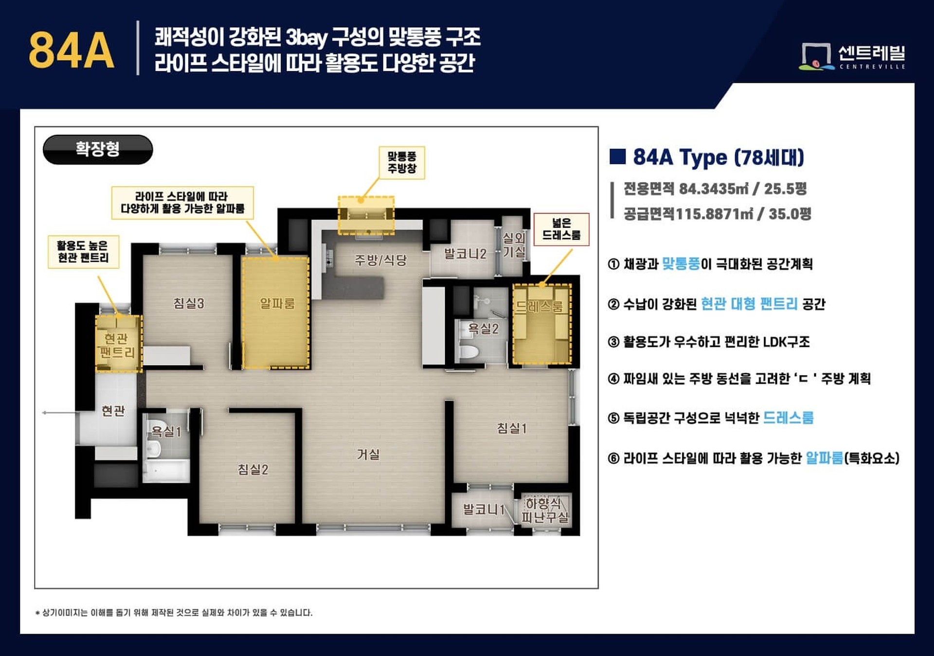 84A형 평면도